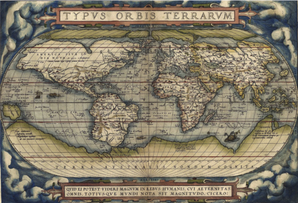 A map, one of the earliest data display format.